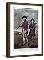 A Golfer and His Caddie, C1770-C1810-Valentine Green-Framed Giclee Print