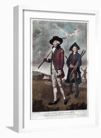 A Golfer and His Caddie, C1770-C1810-Valentine Green-Framed Giclee Print