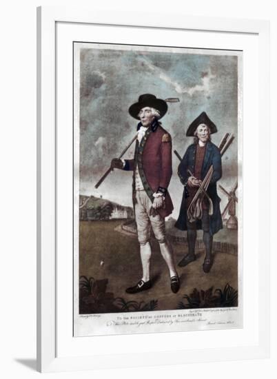 A Golfer and His Caddie, C1770-C1810-Valentine Green-Framed Giclee Print