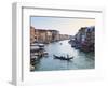 A Gondola Crossing the Grand Canal, Venice, UNESCO World Heritage Site, Veneto, Italy, Europe-Amanda Hall-Framed Photographic Print