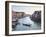 A Gondola Crossing the Grand Canal, Venice, UNESCO World Heritage Site, Veneto, Italy, Europe-Amanda Hall-Framed Photographic Print