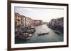 A Gondola Crossing the Grand Canal, Venice, UNESCO World Heritage Site, Veneto, Italy, Europe-Amanda Hall-Framed Photographic Print