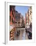 A Gondola on a Canal in Venice, UNESCO World Heritage Site, Veneto, Italy, Europe-null-Framed Photographic Print