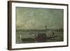 A Gondola on the Lagoon Near Mestre, after 1780-Francesco Guardi-Framed Giclee Print