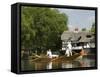A Gondola on the Thames, Wargrave, Berkshire, England United Kingdom-R H Productions-Framed Stretched Canvas