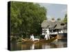 A Gondola on the Thames, Wargrave, Berkshire, England United Kingdom-R H Productions-Stretched Canvas