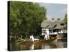 A Gondola on the Thames, Wargrave, Berkshire, England United Kingdom-R H Productions-Stretched Canvas