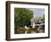 A Gondola on the Thames, Wargrave, Berkshire, England United Kingdom-R H Productions-Framed Photographic Print