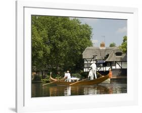 A Gondola on the Thames, Wargrave, Berkshire, England United Kingdom-R H Productions-Framed Photographic Print