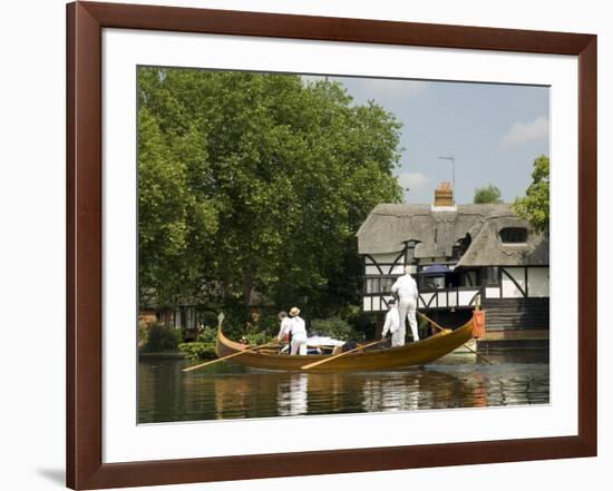 A Gondola on the Thames, Wargrave, Berkshire, England United Kingdom-R H Productions-Framed Photographic Print