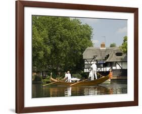 A Gondola on the Thames, Wargrave, Berkshire, England United Kingdom-R H Productions-Framed Photographic Print