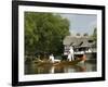 A Gondola on the Thames, Wargrave, Berkshire, England United Kingdom-R H Productions-Framed Photographic Print