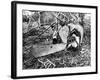 A Gondola, Part of the Wreckage of a German Zeppelin-null-Framed Photographic Print