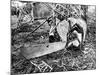 A Gondola, Part of the Wreckage of a German Zeppelin-null-Mounted Photographic Print