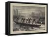 A Gondola Race in Venice-Walter Jenks Morgan-Framed Stretched Canvas