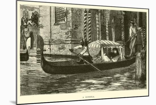 A Gondola-null-Mounted Giclee Print