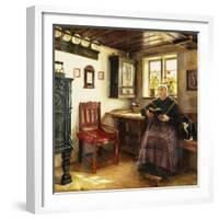 A Good Book, 1899-Anne Marie Hansen-Framed Giclee Print