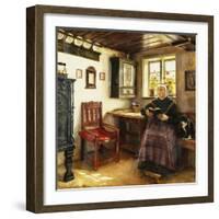 A Good Book, 1899-Anne Marie Hansen-Framed Giclee Print