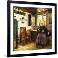 A Good Book, 1899-Anne Marie Hansen-Framed Giclee Print