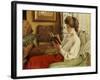 A Good Book, 1905-Paul Fischer-Framed Giclee Print