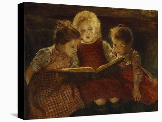 A Good Book-Walter Firle-Stretched Canvas