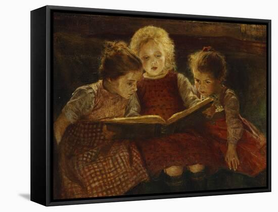 A Good Book-Walter Firle-Framed Stretched Canvas
