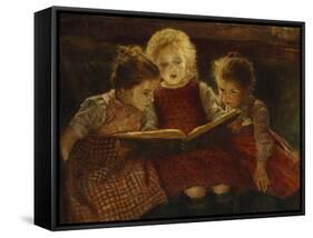 A Good Book-Walter Firle-Framed Stretched Canvas