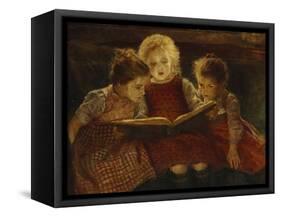 A Good Book-Walter Firle-Framed Stretched Canvas