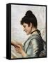 A Good Book-Tito Conti-Framed Stretched Canvas