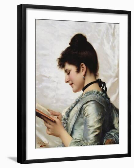 A Good Book-Tito Conti-Framed Giclee Print