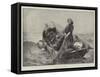 A Good Catch-George Haquette-Framed Stretched Canvas