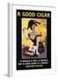 A Good Cigar-null-Framed Art Print