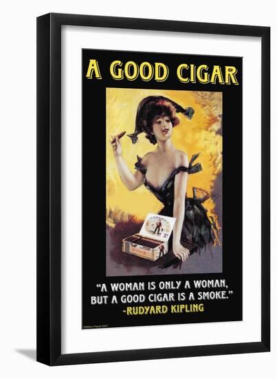 A Good Cigar-null-Framed Art Print