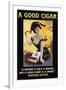 A Good Cigar-null-Framed Art Print