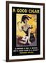 A Good Cigar-null-Framed Art Print