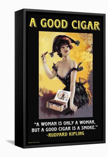 A Good Cigar-null-Framed Stretched Canvas