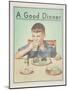 A Good Dinner Poster-null-Mounted Giclee Print