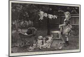 A Good Example of Amateur Artistic Photography, Washing-Day-null-Mounted Giclee Print