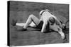 A Good Fall, Wrestling Display, Aldershot, Hampshire, 1896-Gregory & Co-Stretched Canvas