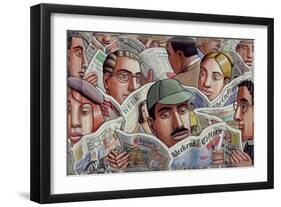 A Good Read, 2007-PJ Crook-Framed Giclee Print