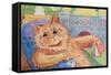 A Good Read-Louis Wain-Framed Stretched Canvas