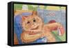 A Good Read-Louis Wain-Framed Stretched Canvas