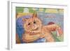 A Good Read-Louis Wain-Framed Giclee Print