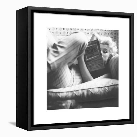A Good Read-The Chelsea Collection-Framed Stretched Canvas