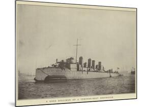 A Good Specimen of a Torpedo-Boat Destroyer-null-Mounted Photographic Print