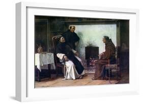 A Good Story, 1881-Walter Dendy Sadler-Framed Giclee Print