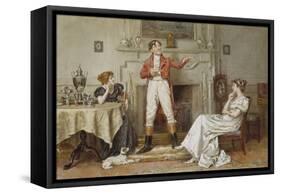 A Good Story-George Goodwin Kilburne-Framed Stretched Canvas