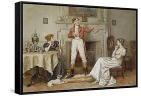 A Good Story-George Goodwin Kilburne-Framed Stretched Canvas