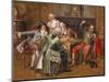 A Good Story-Albert Joseph Franke-Mounted Giclee Print