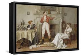 A Good Story-George Goodwin Kilburne-Framed Stretched Canvas